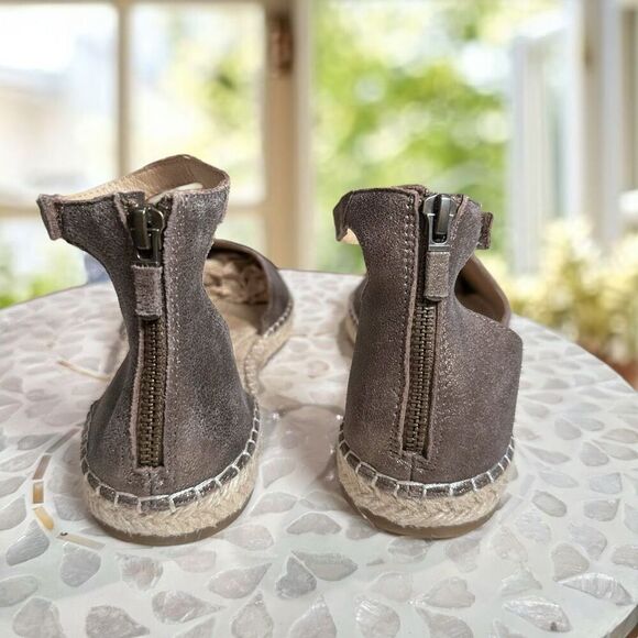 Eileen Fisher $195 Lala Leather Jute Espadrille Flat Sandals NWT - Picture 11 of 16